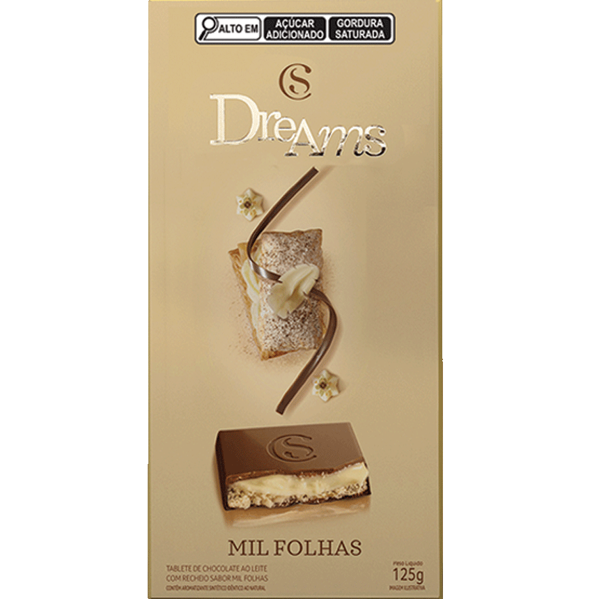 Tablete Dreams mil folhas 130g