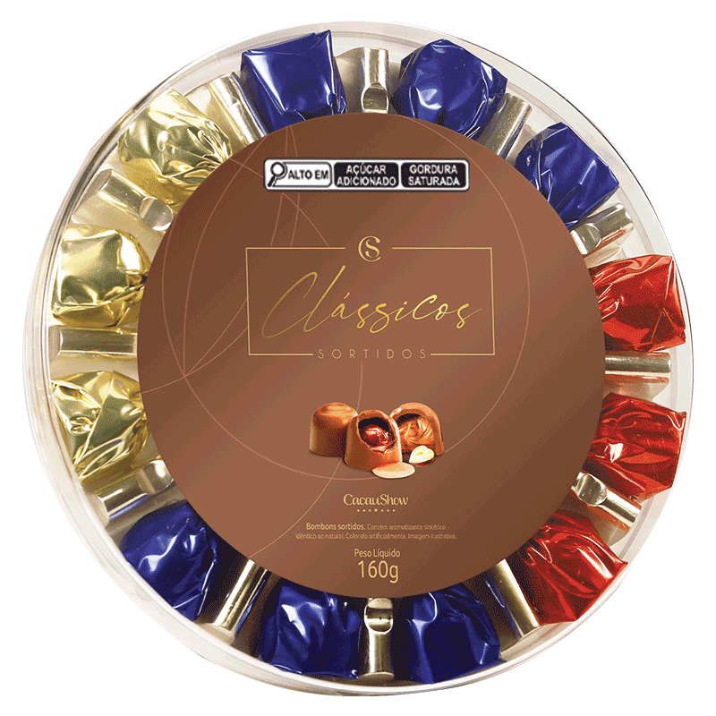 Cx Classicos Golden Gif Sortido 160g