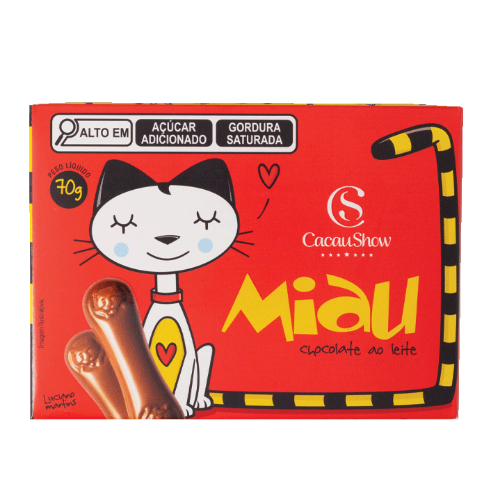 Cx Miau ao Leite 70g
