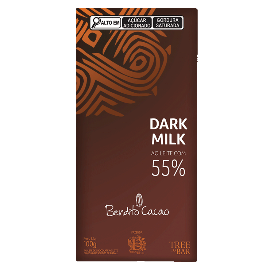 Tablete Dark Milk 55% Cacau 100g