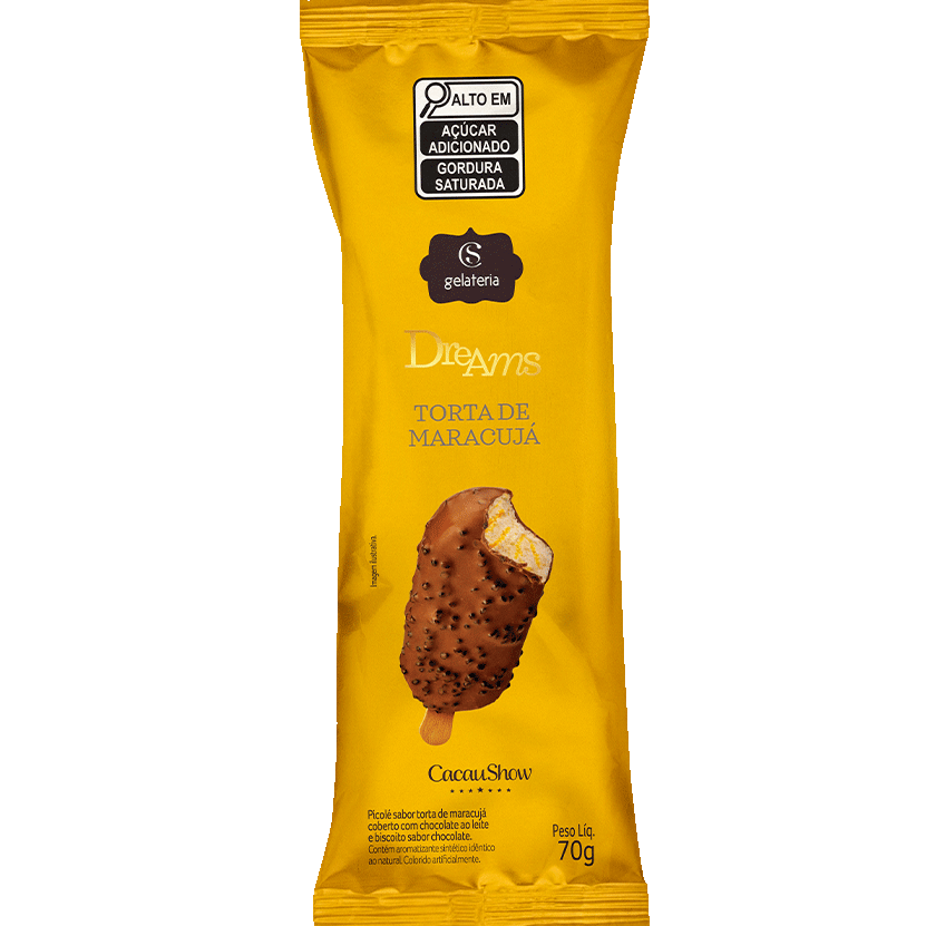 Sorvete dreams torta de maracujá 70g