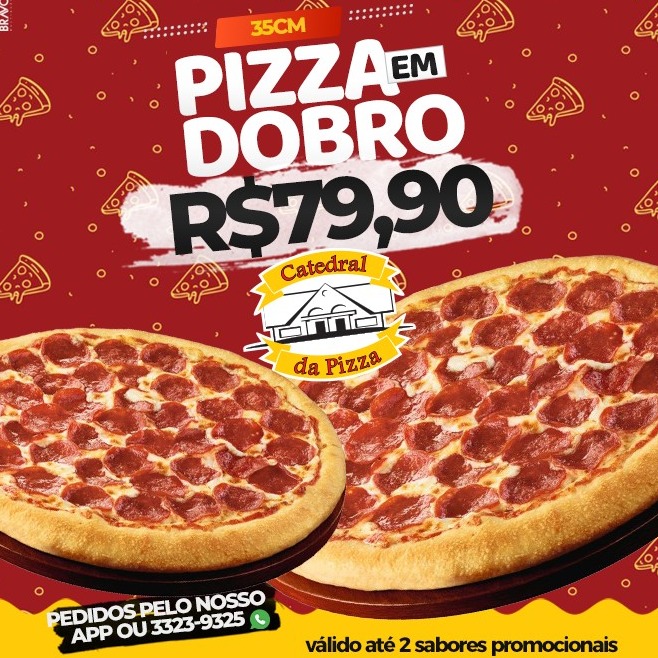 PIZZA EM DOBRO 35 CM