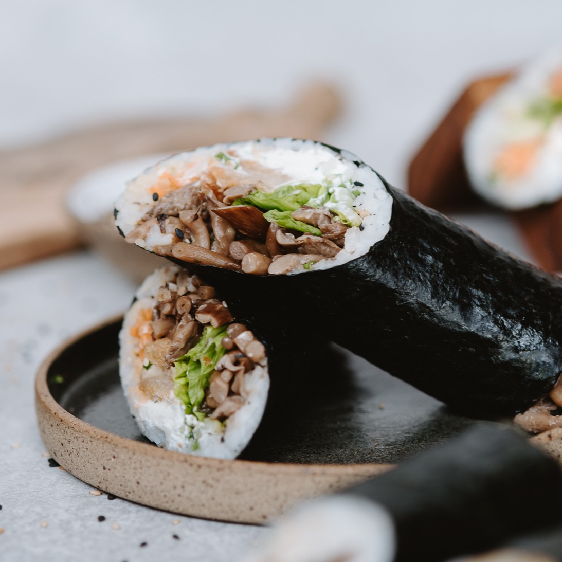 Sushi Burrito de Shimeji