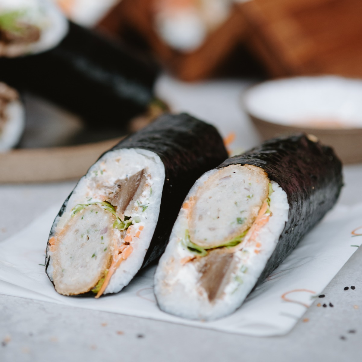 Sushi Burrito de Pipoca Fish