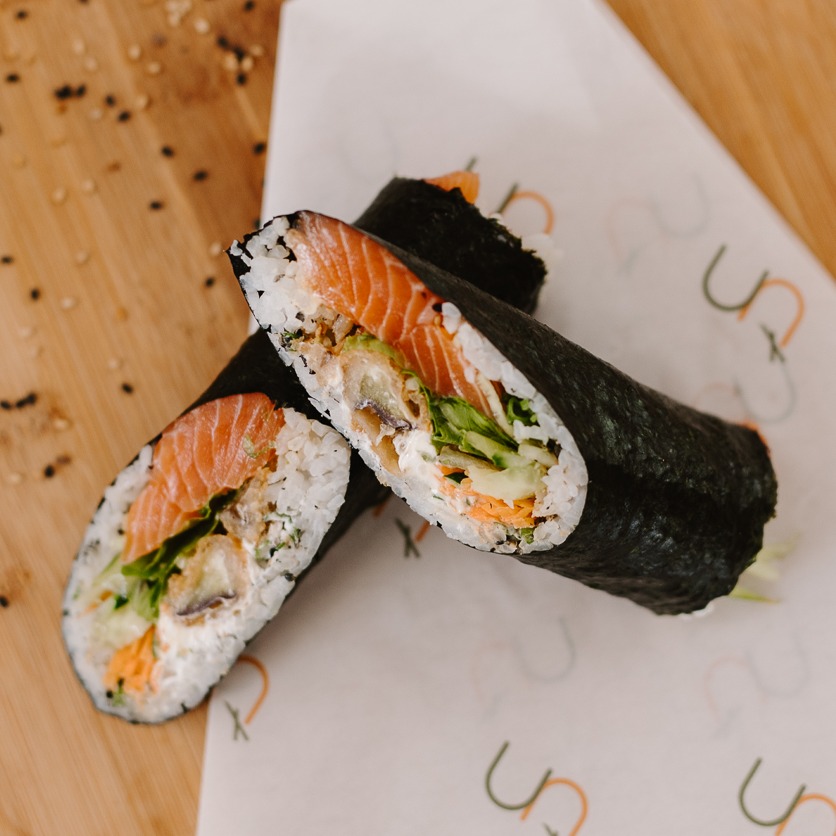 Sushi Burrito de Salmão Unamê