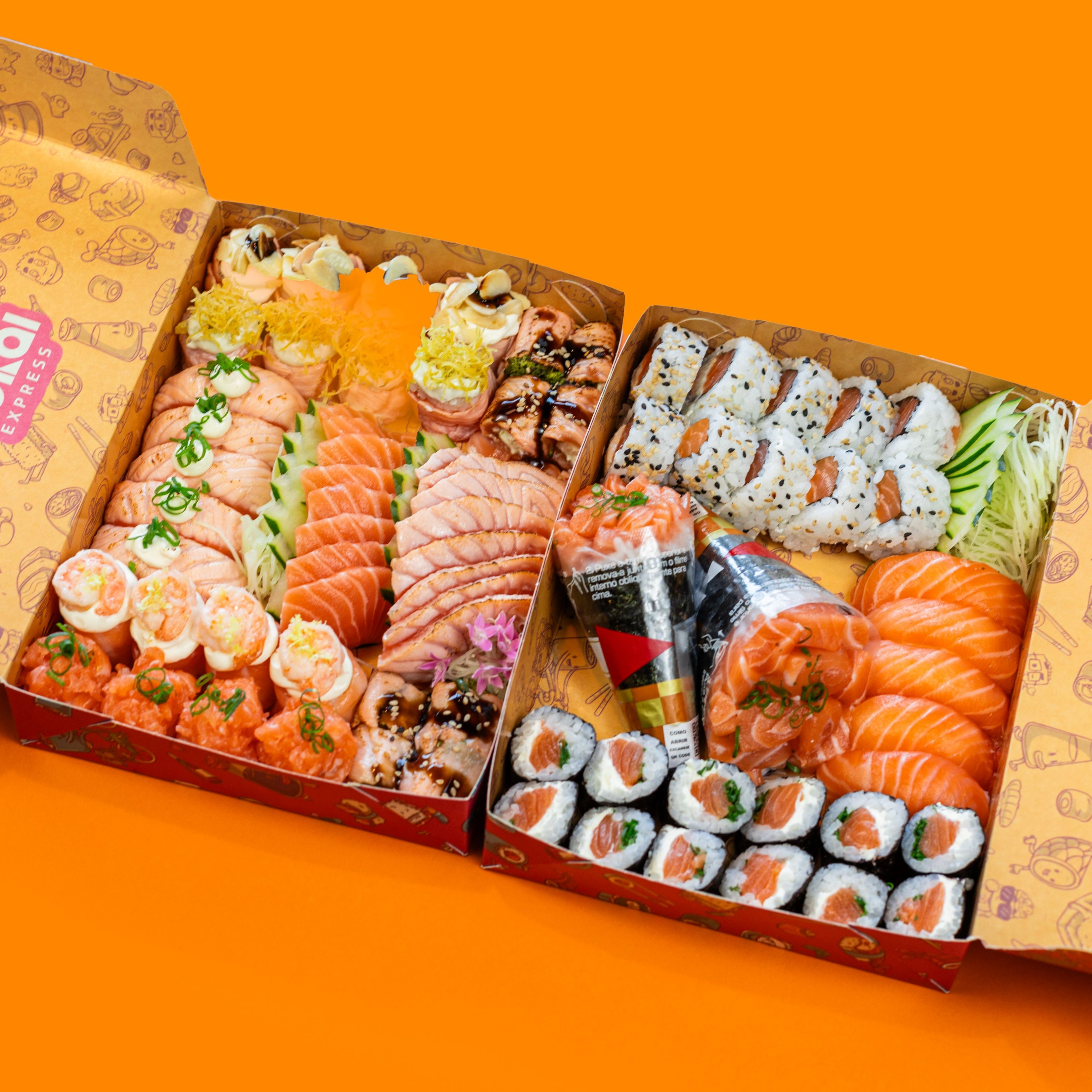SÁBADO: Combo Supremo (74 peças + 2 temakis)