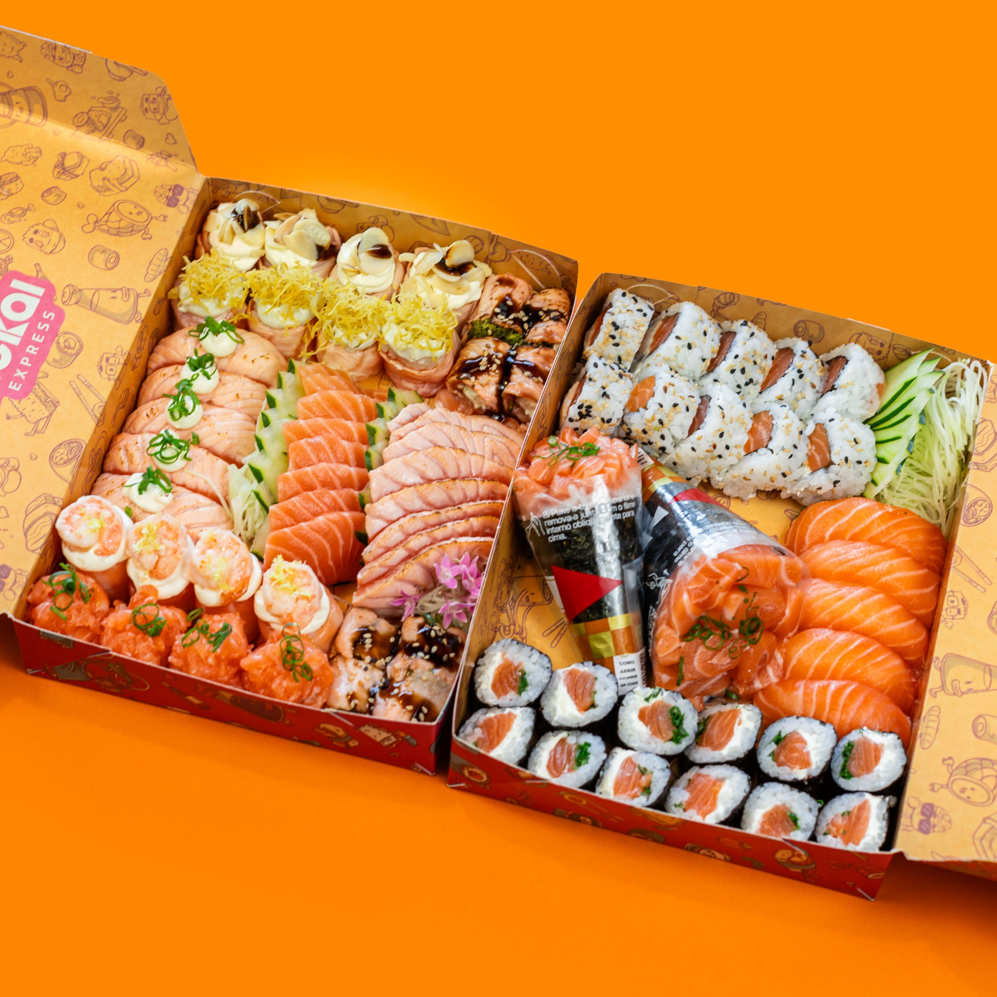 SÁBADO: Combo Supremo (74 peças + 2 temakis)