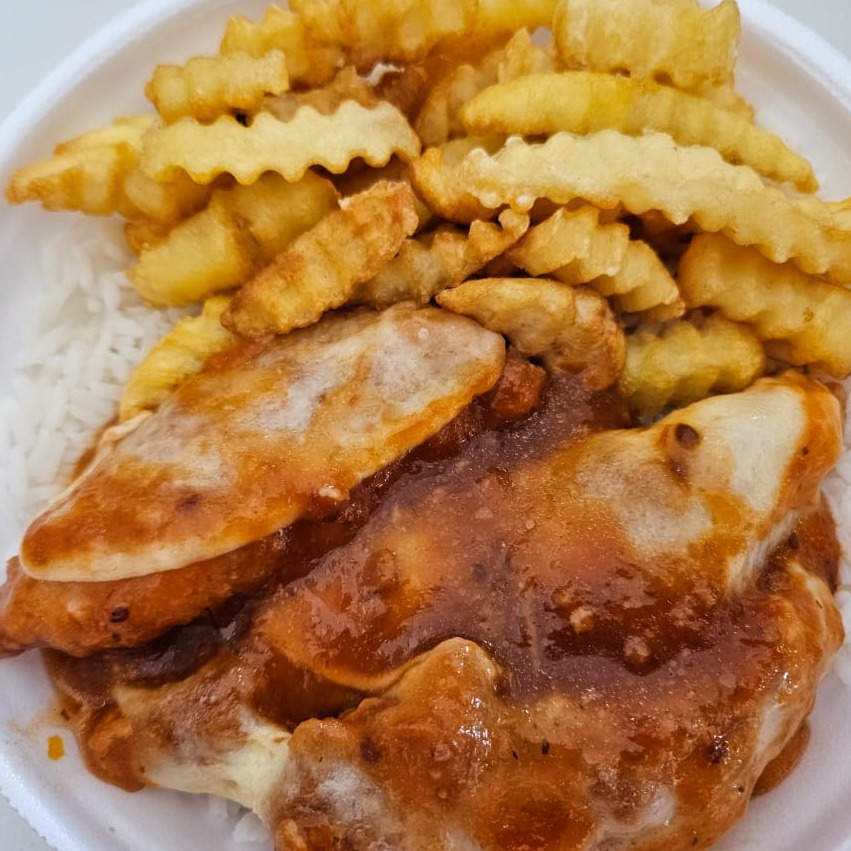  Filé de Frango á parmegiana