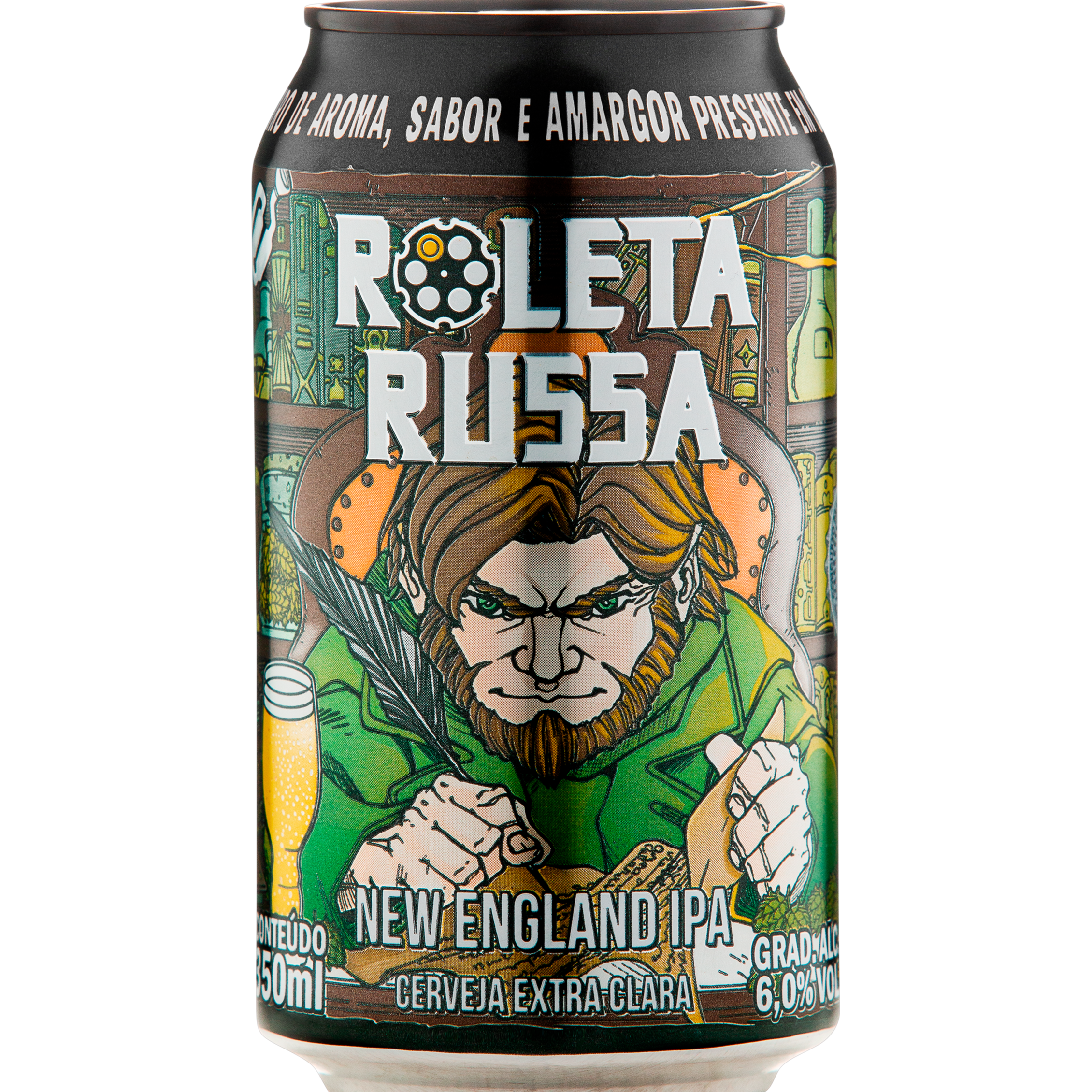 Cerveja Roleta Russa New England Ipa Lata 350ml