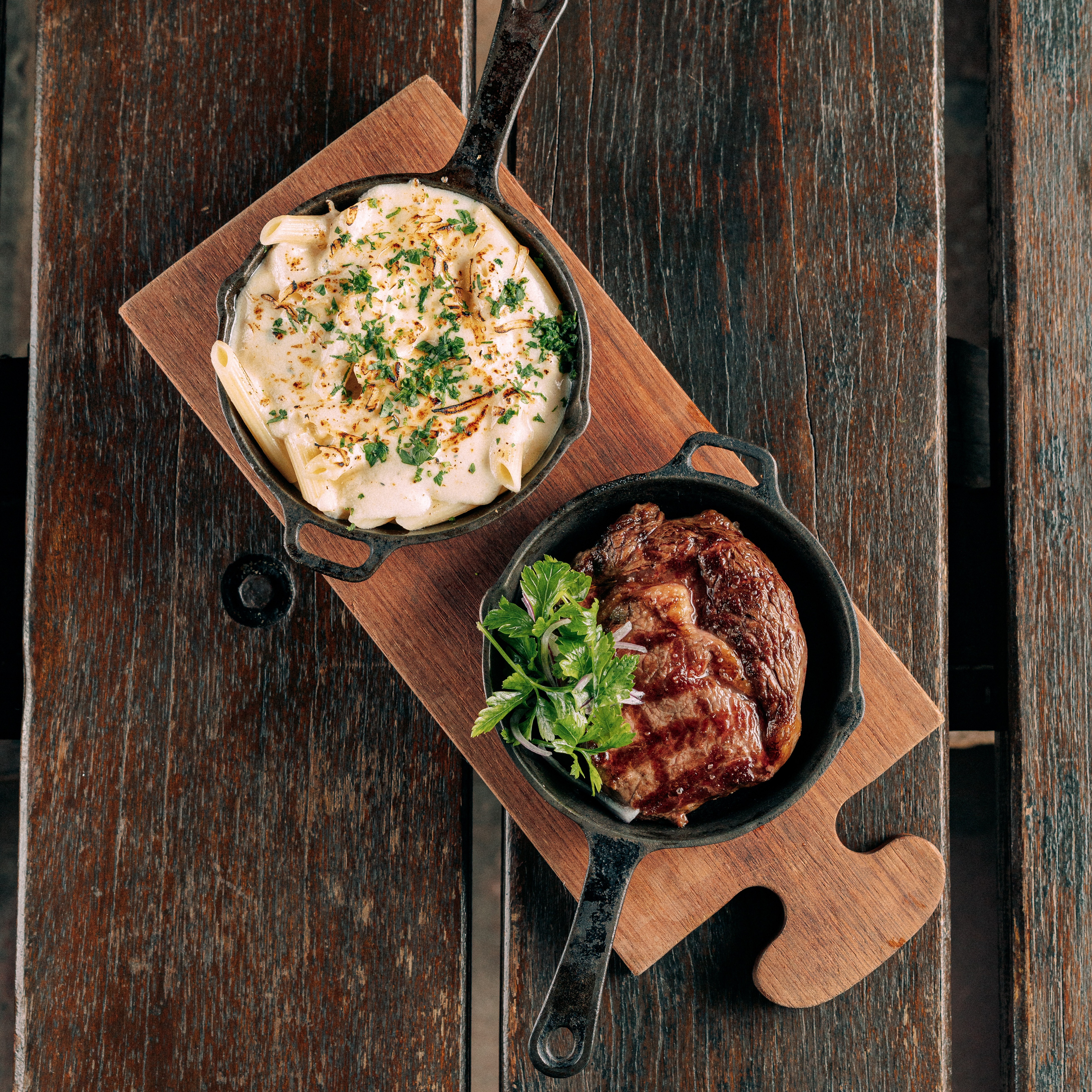 Entrecote + Penne 4 queijos