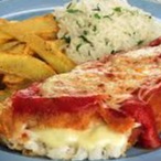 Filé de peixe à parmegiana