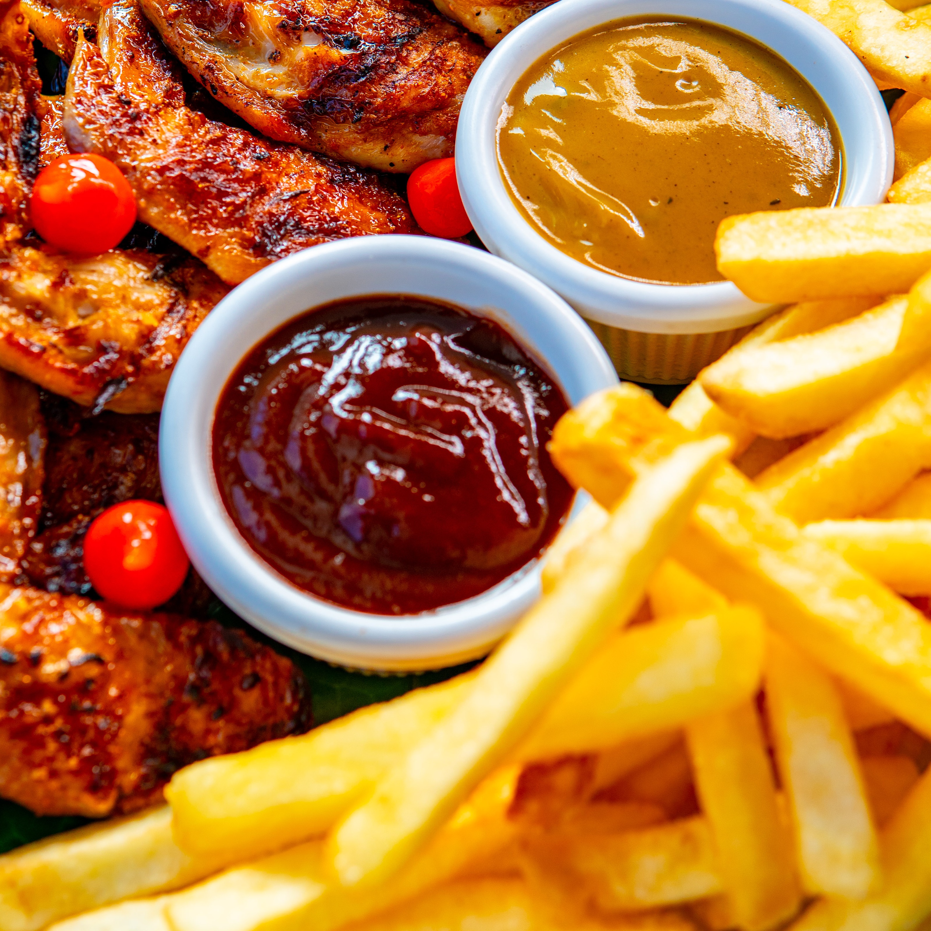  Asinha na brasa com fritas