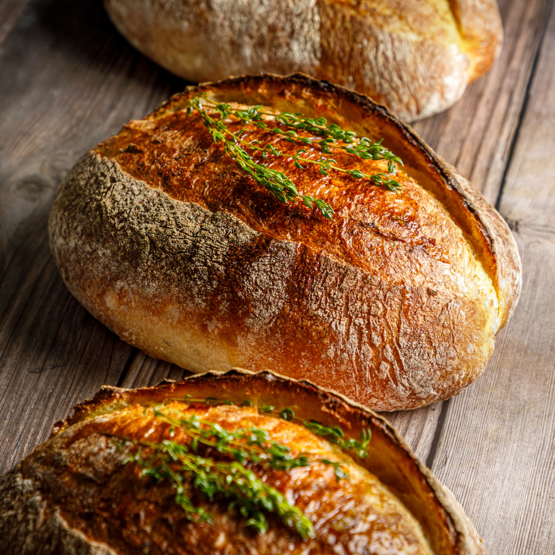 Pão de Mandioca, tomilho e azeite