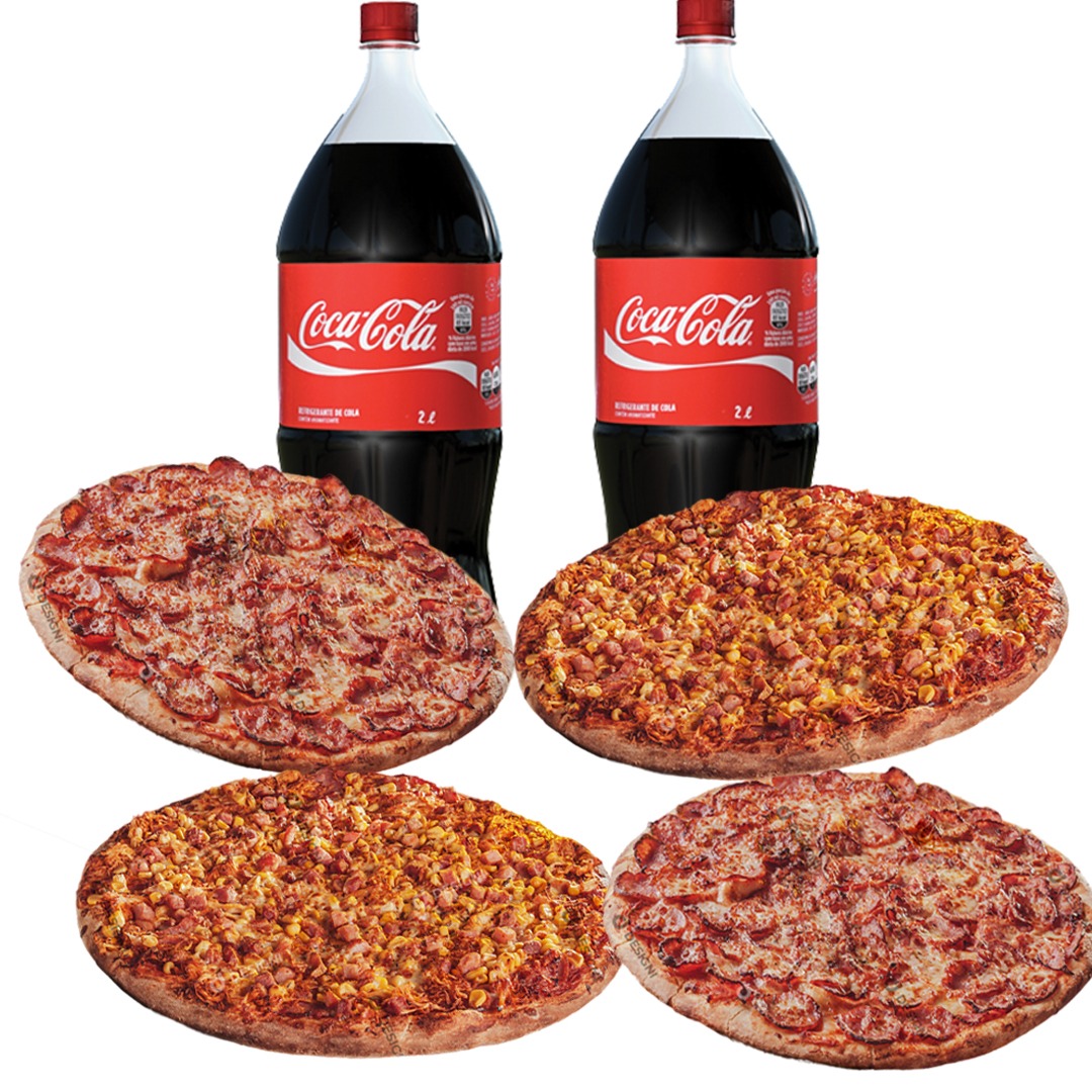 COMBO MUITA GENTE + COCA COLA 2L