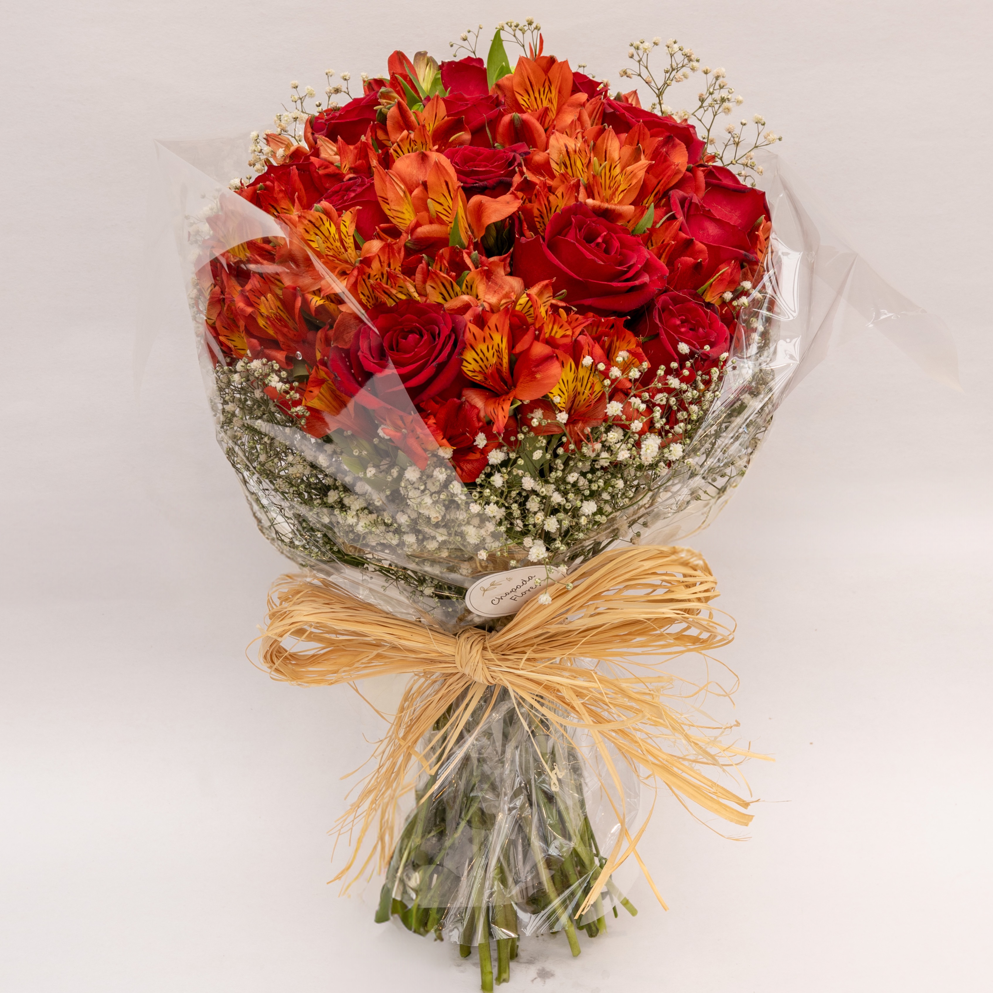 Buquê com 12 Rosas Elaborado