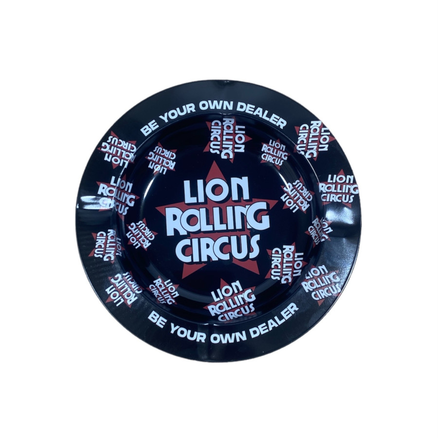 CINZEIRO DE LATA LION ROLLING CIRCUS - ESTRELA PRETO