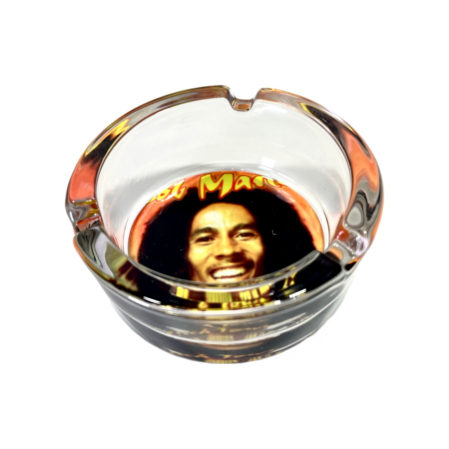 CINZEIRO DE VIDRO ESTAMPADO - BOB MARLEY