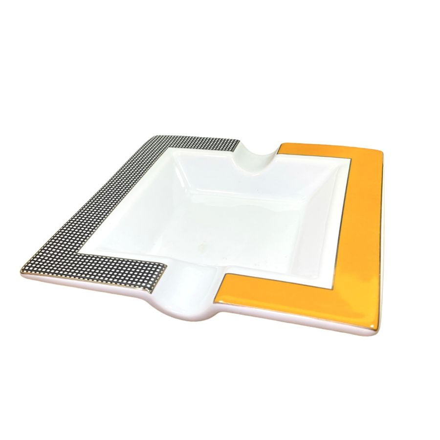 CINZEIRO PARA CHARUTO DE CERAMICA QUADRADO - COHIBA