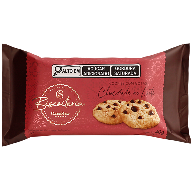 Cookies Tradicional Gotas ao Leite 40g