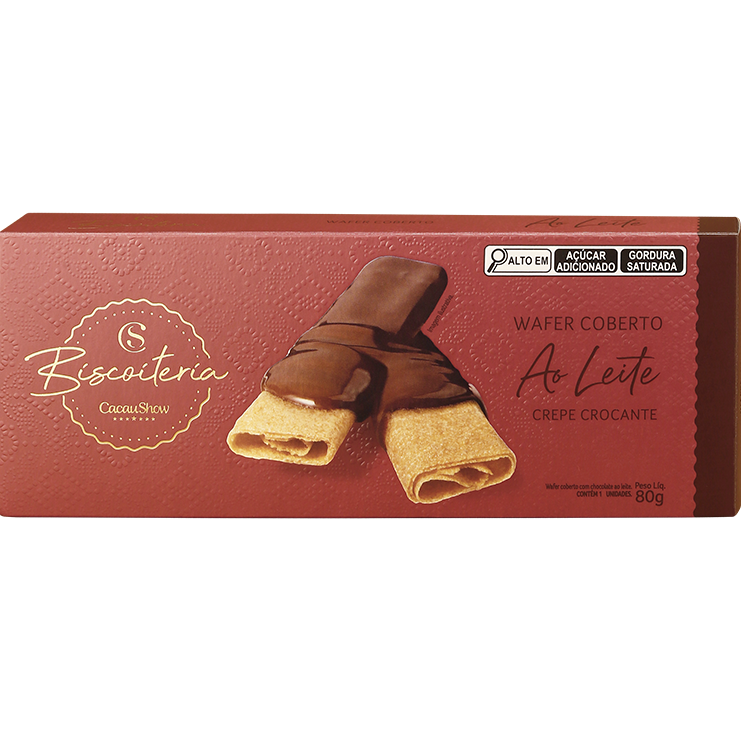 Wafer Coberto ao Leite