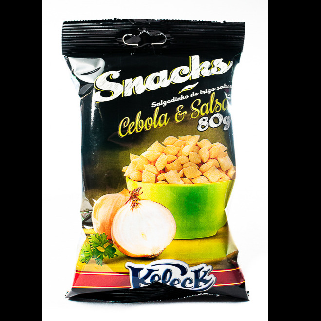 SNACK KELECK CEBOLA E SALSA 80GR CX20UN 1,50un