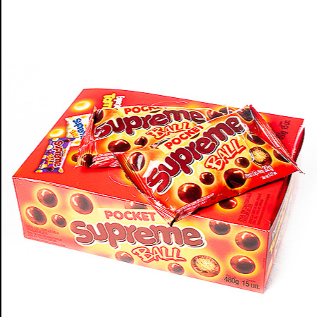 SUPREME BALL AO LEITE 480GR DP C\ 15 UNI