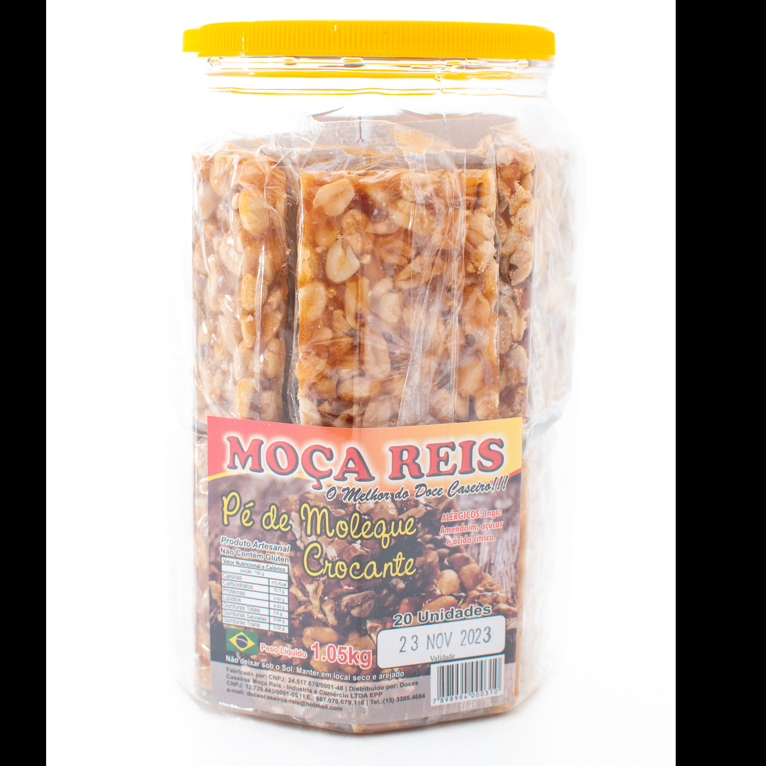 PE DE MOLEQUE CROCANTE POTE 20UNI