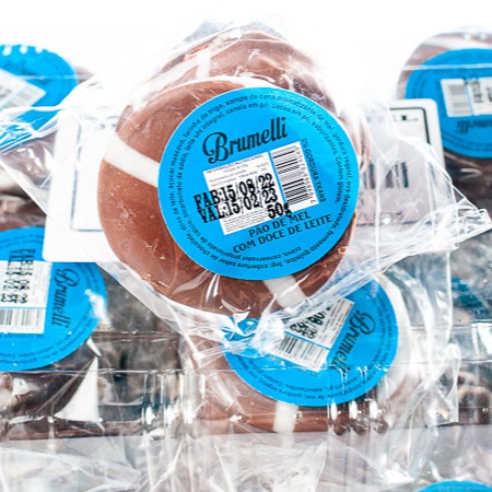 PÃO DE MEL DOCE DE LEITE COM COCO 50GR BJ 20 UNI 1,35 UNI