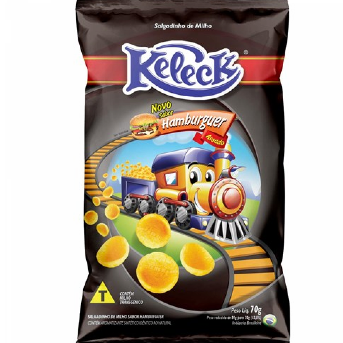 SALGADINHO KELECK HAMBURGUER 50GR FD10UN