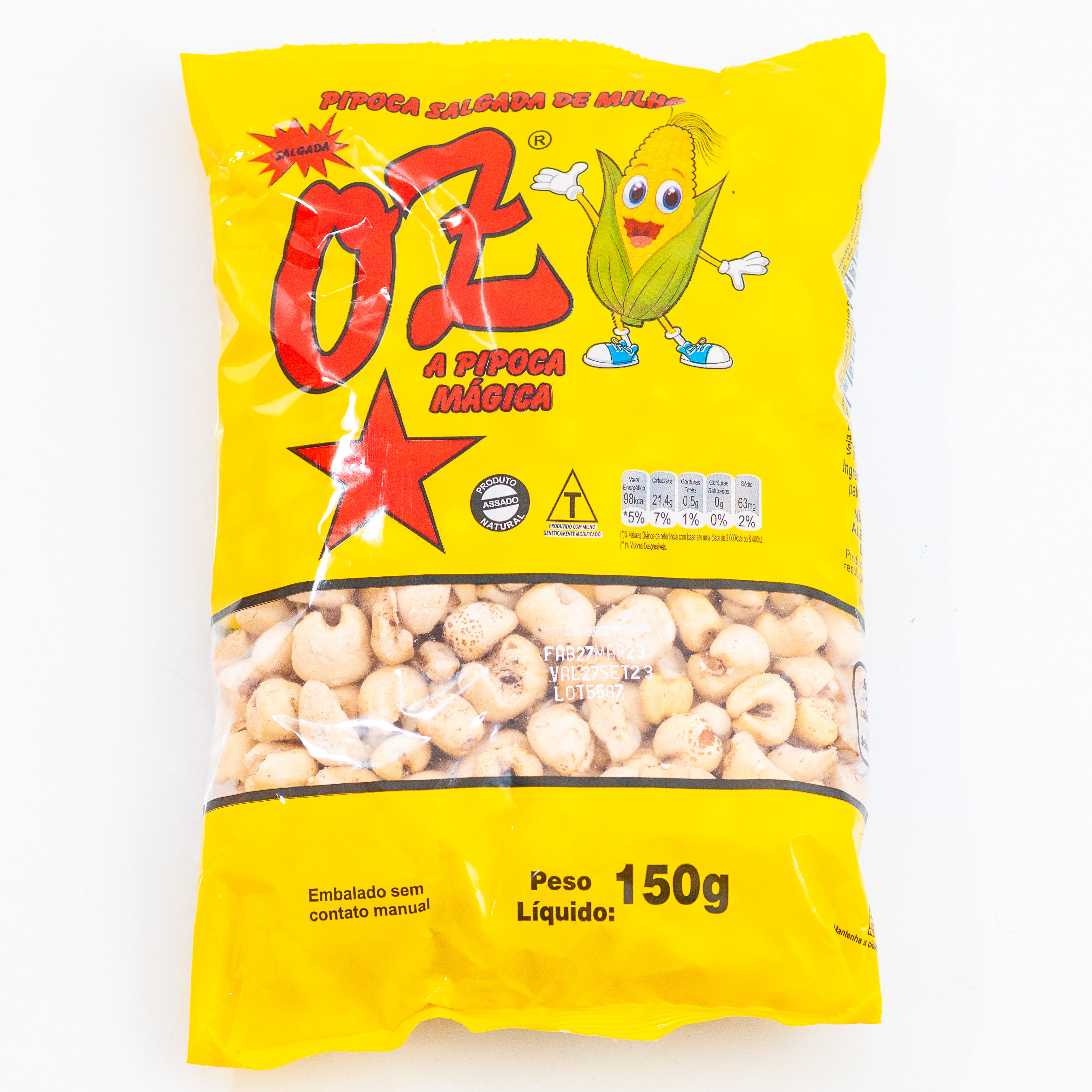 PIPOCA SALGADA 150GR FD10UN