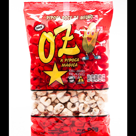 PIPOCA OZ DOCE 60GR FD 10UN