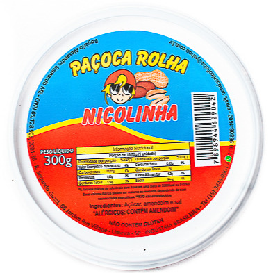 PAÇOCA ROLHA 300GR CX30UN