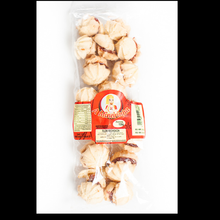 BOLACHA FLORZINHA COM CHOCOLATE 130GR