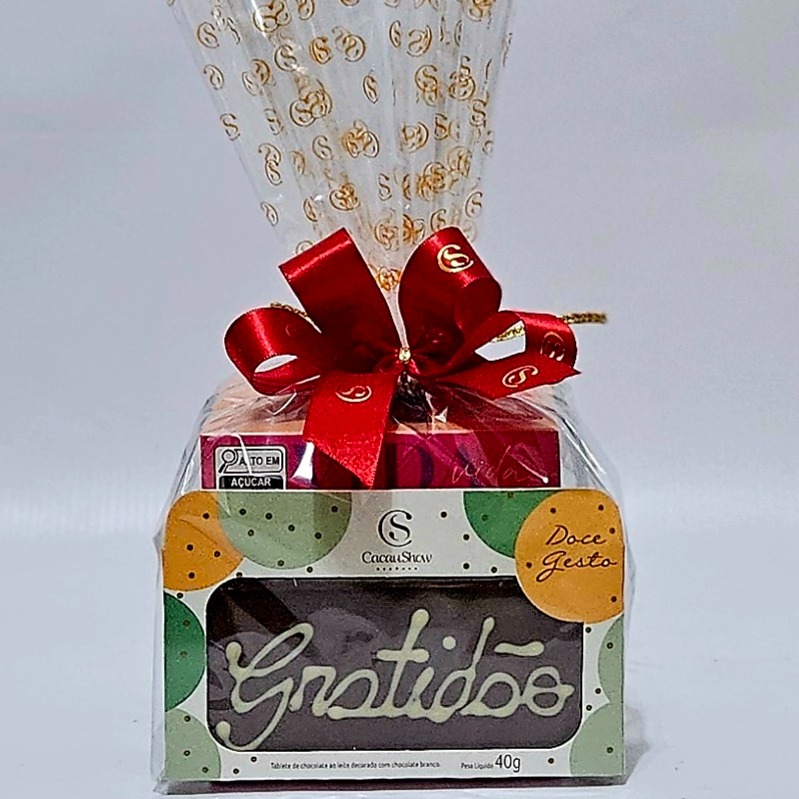 Kit Cubo com Mensagem "Gratidão" 185g (cod 228) cada