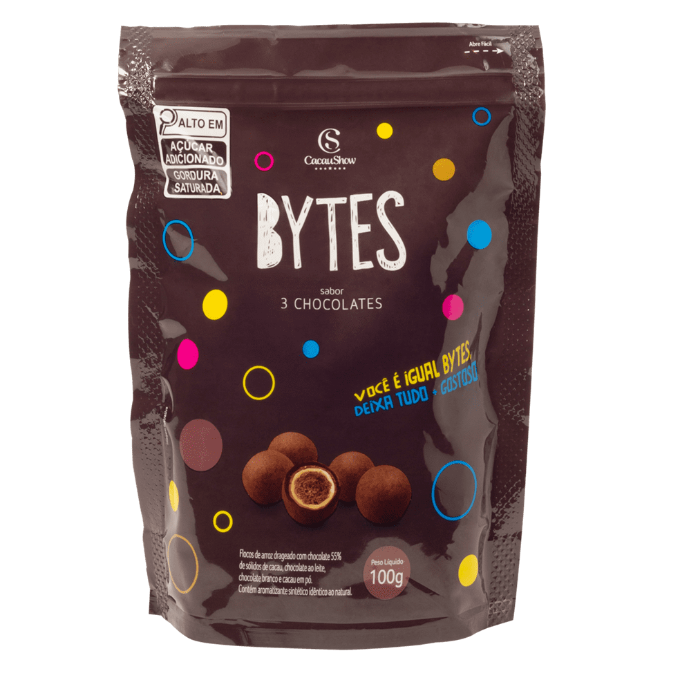 Drageado bytes 3 chocolates 100g