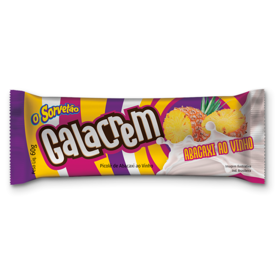 PICOLÉ GALACREM ABACAXI AO VINHO