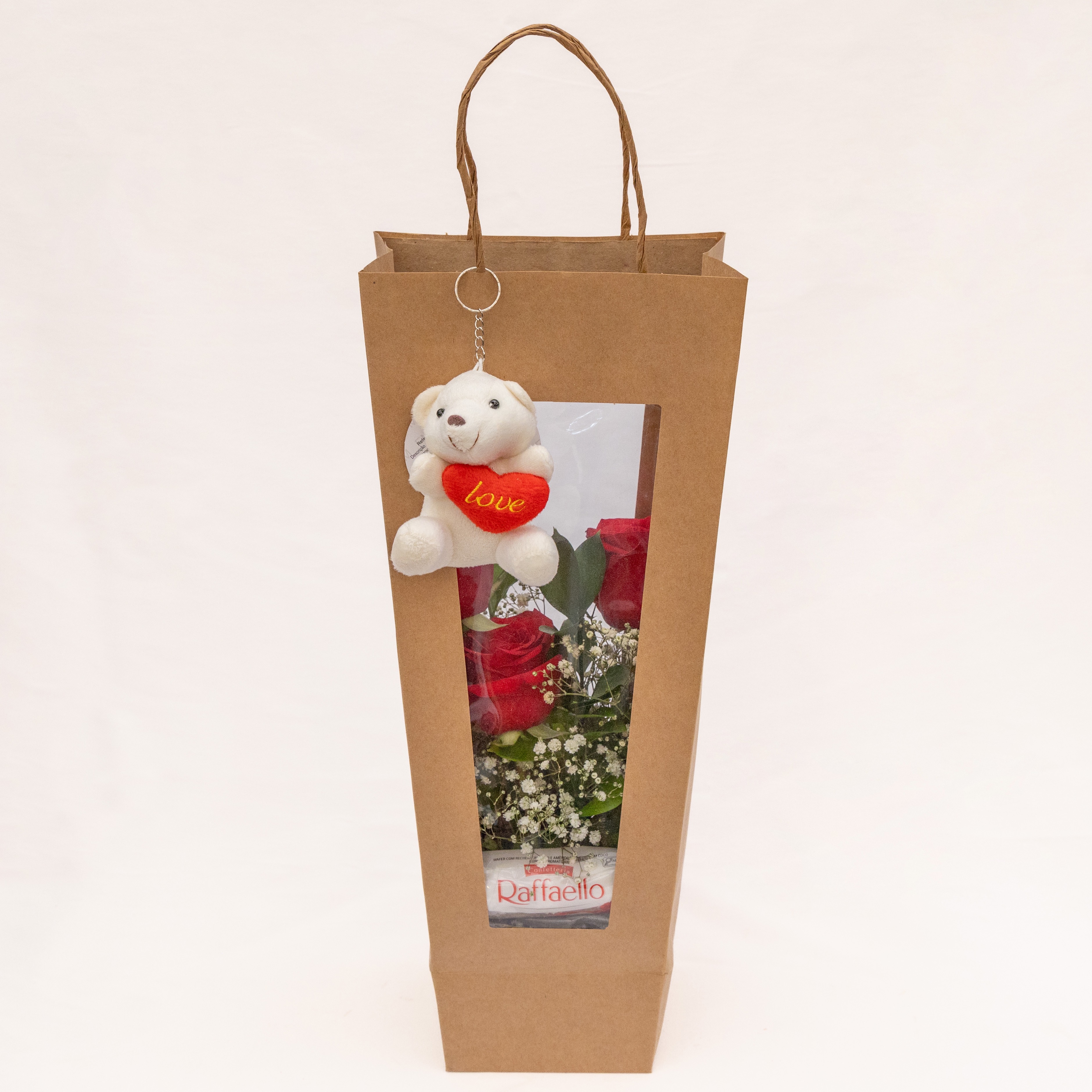 Sacola com Mini Buquê 