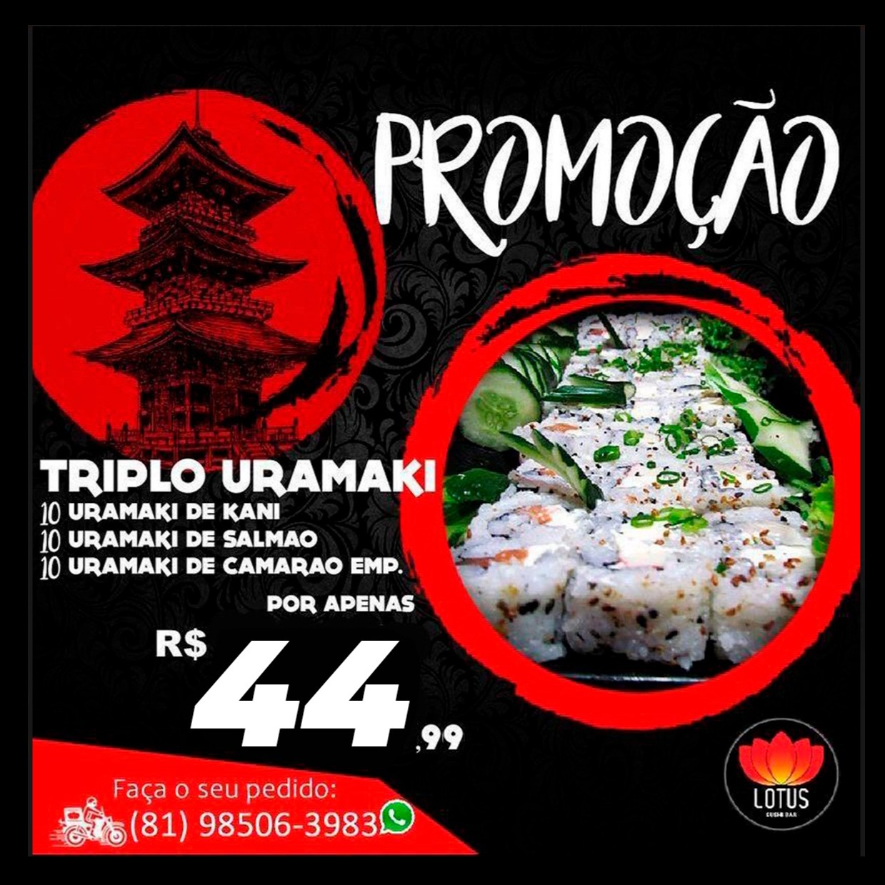 triplo uramaki