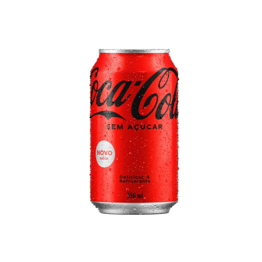 COCA COLA SEM ACUCAR 350ML LATA