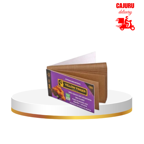 PITEIRA DE PAPEL YELLOW FINGER COTTON BROWN DOUBLE