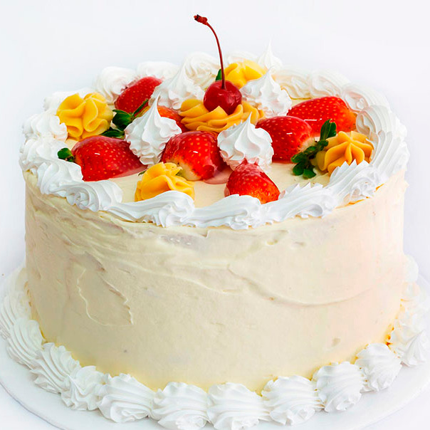 TORTA MORANGO COBERTURA GLACE