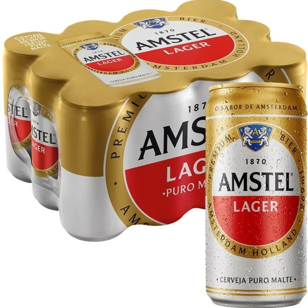 3 COMBO POR PEDIDO 2 CX  AMSTEL 269 ML  C/12 + 1 Gelo 5KG Grátis 