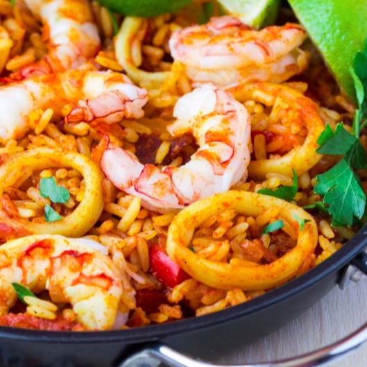 Paella de Frutos do Mar