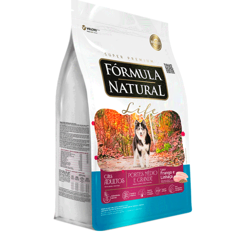 Ração Fórmula Natural Life Cães Adultos Médio e Grande 15 kg