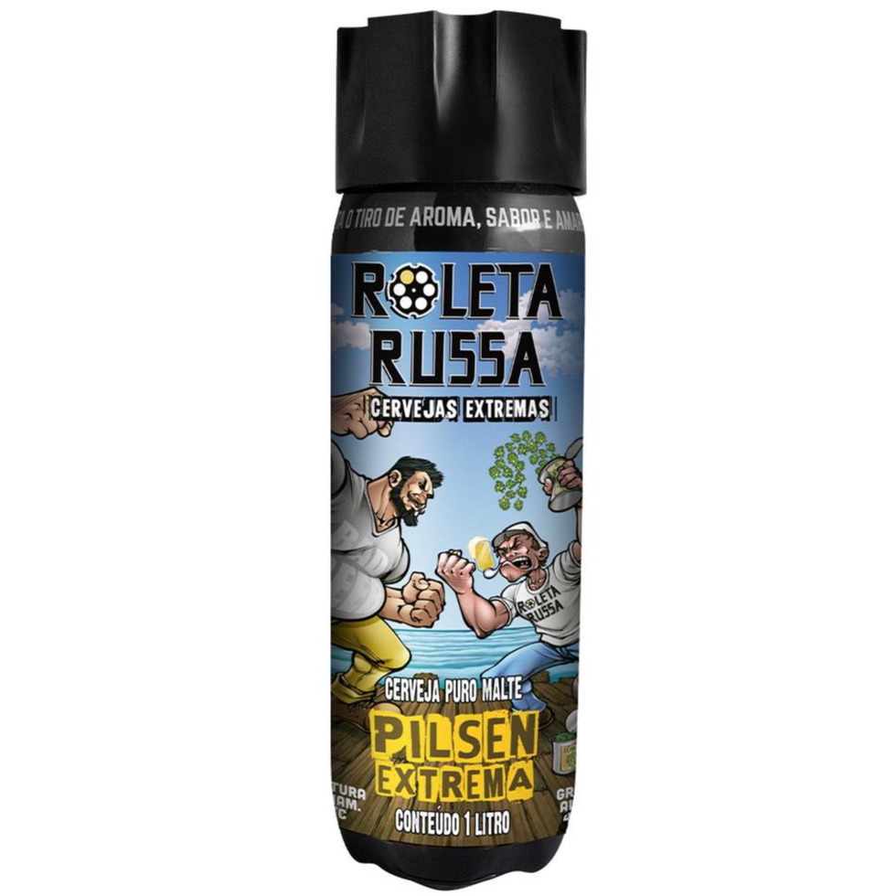 Cerveja Roleta Russa Pilsen Extrema Growler 1 litro 