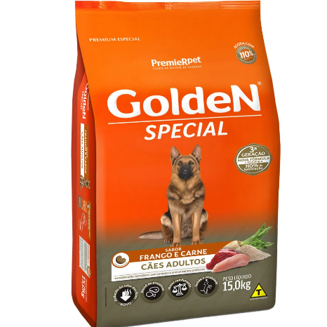 RAÇÃO GOLDEN FORM CAES SPECIAL CAES ADULTO 15KG