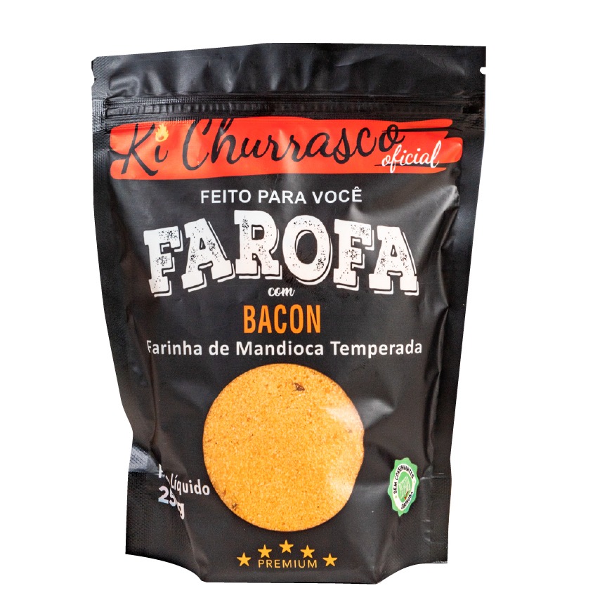 250G FAROFA DE MANDIOCA SABOR BACON 