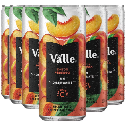 SUCO DEL VALLE PÊSSEGO FARDO C/ 6