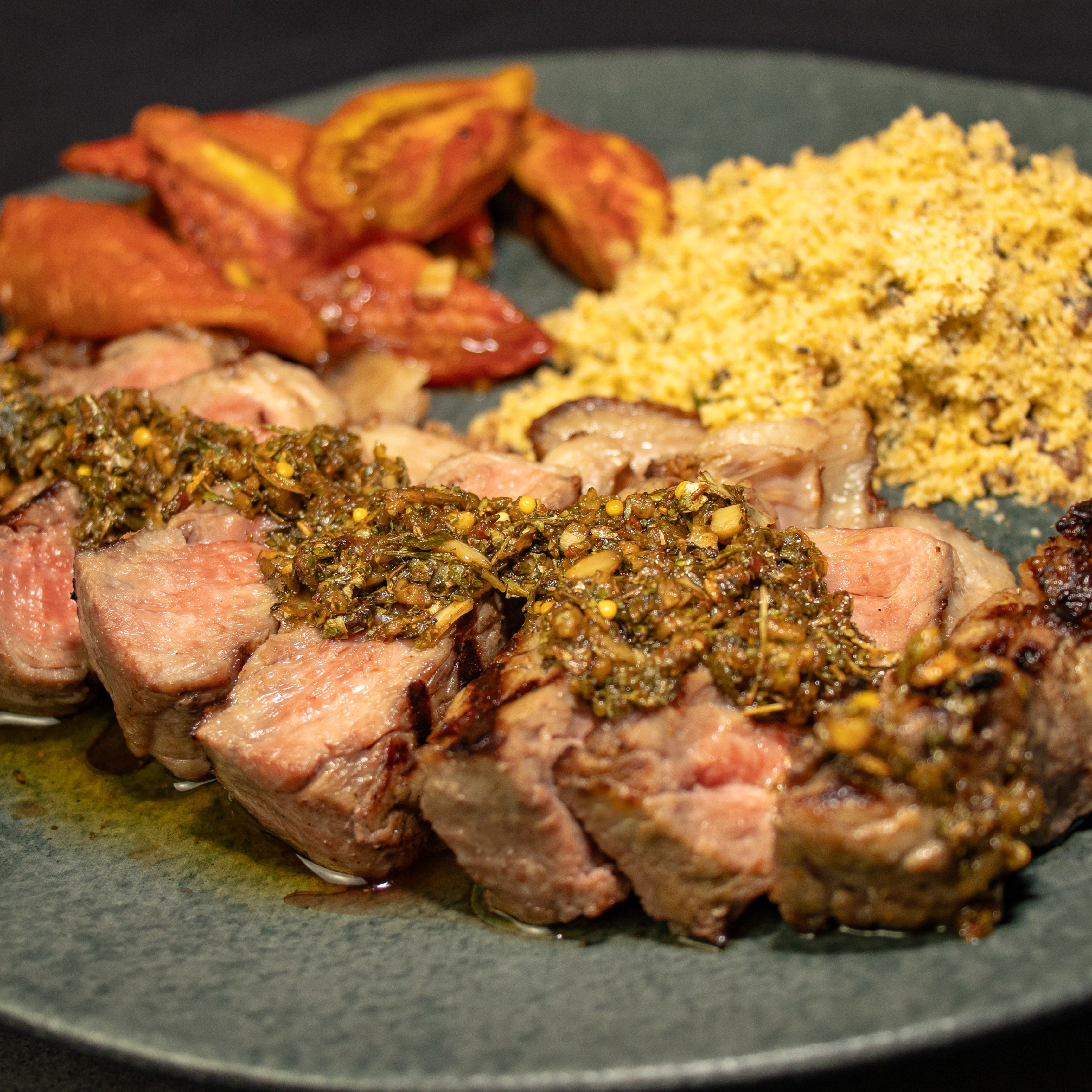 Contra Filé com Chimichurri