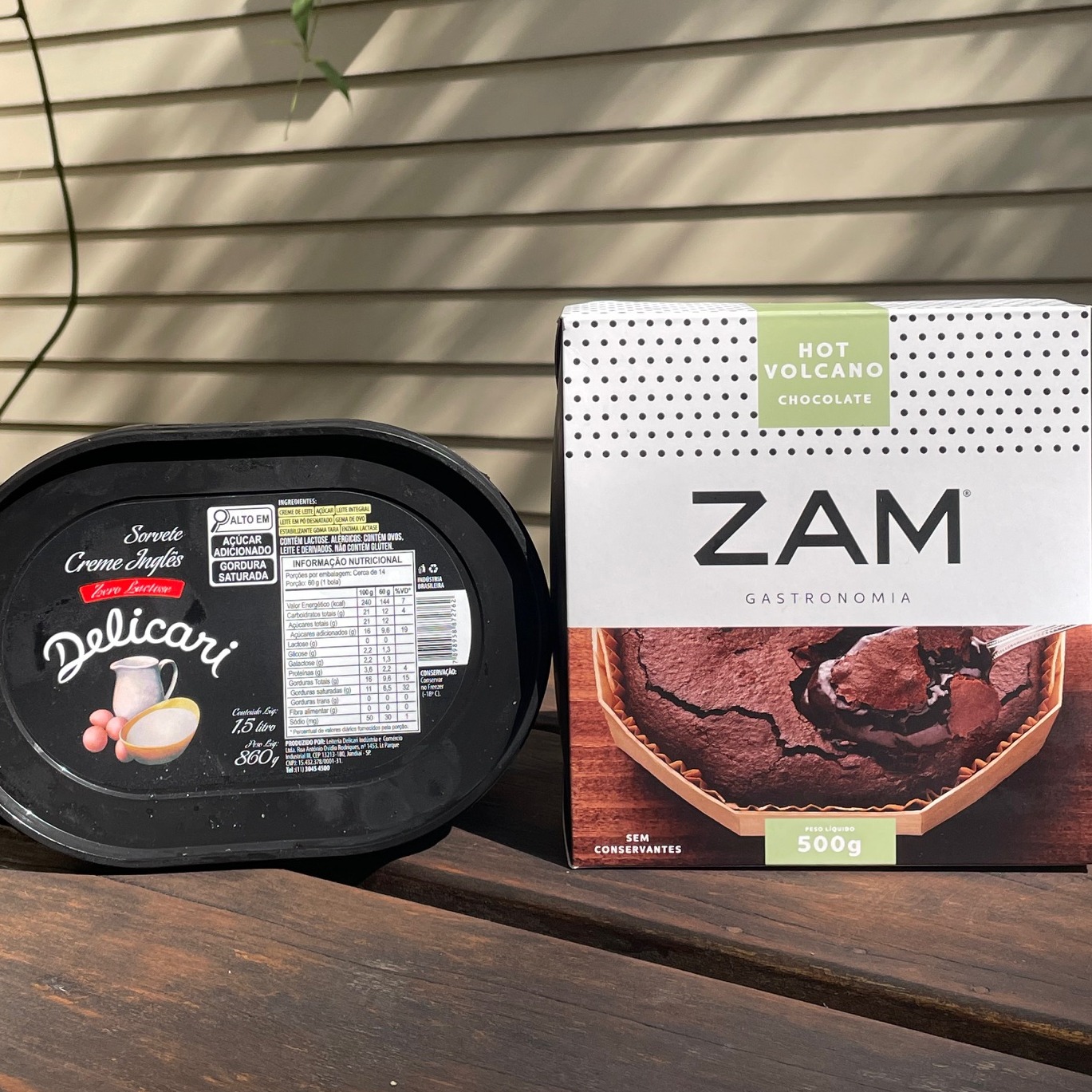 Sorvete Creme Ingles + Volcano de Chocolate ZAM